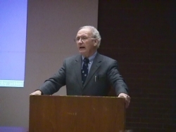 [Photo: Chebucto Treasurer Bernard Hart at AGM 2002]  